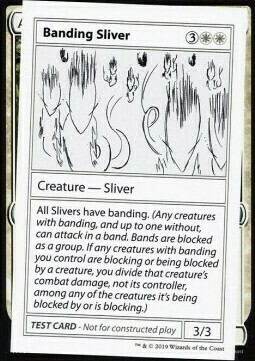 Banding Sliver Card Front