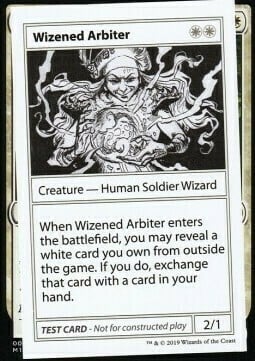 Wizened Arbiter Card Front
