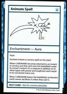 Animate Spell Card Front