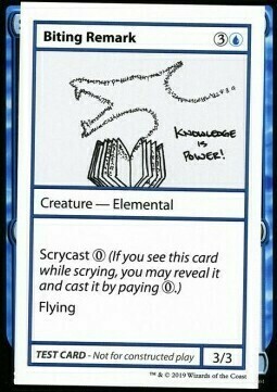 Biting Remark Card Front