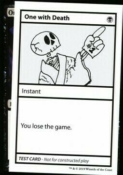 One With Death Card Front