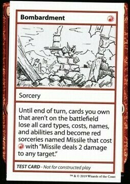 Bombardment Card Front