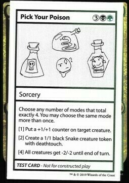 Scegli il Tuo Veleno Card Front