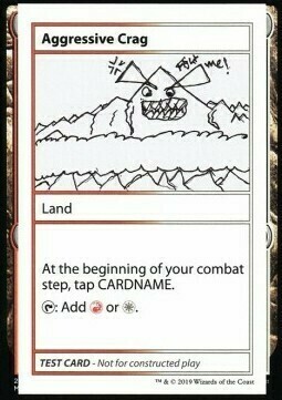 Aggressive Crag Card Front