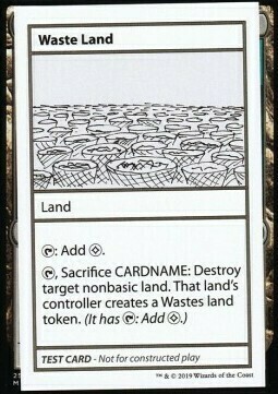 Waste Land Card Front