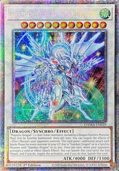 Shooting Majestic Star Dragon Card Front
