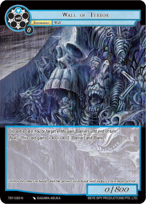 Wall of Terror Card Front
