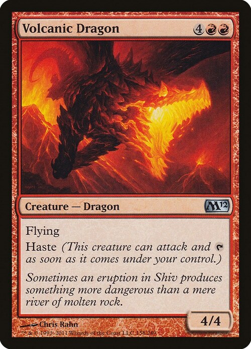 Volcanic Dragon Card Front