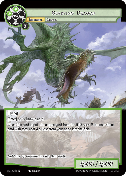 Starving Dragon Card Front