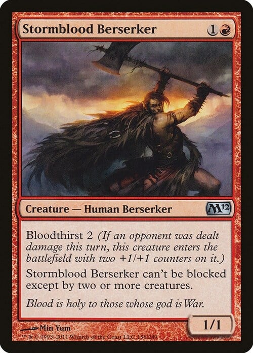 Berserker tormenta de sangre Frente