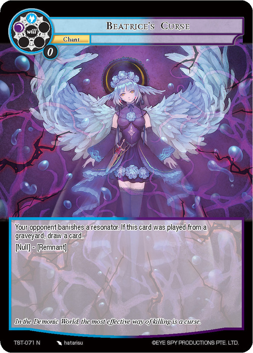 Beatrice's Curse Card Front