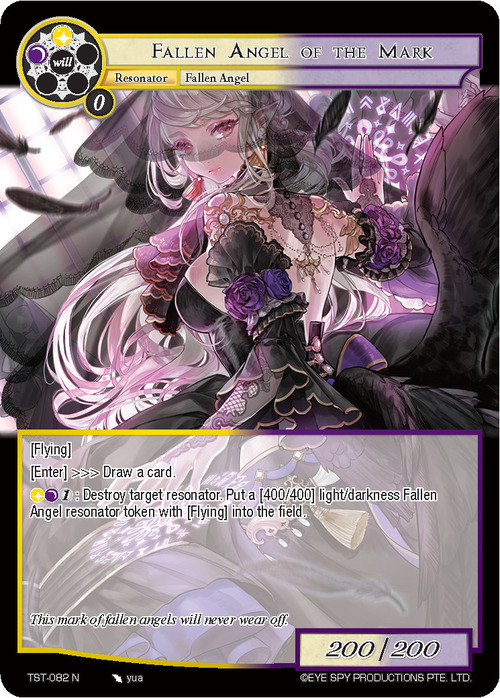 Fallen Angel of the Mark Card Front