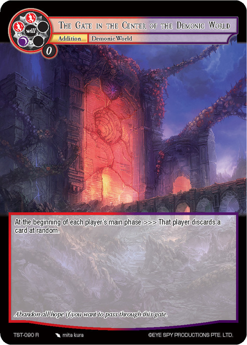 The Gate in the Center of the Demonic World Card Front