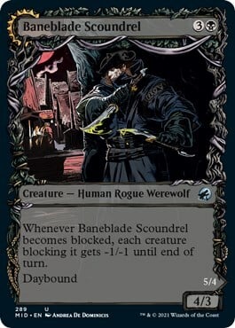 Baneblade Scoundrel // Baneclaw Marauder Card Front