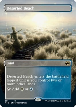 Deserted Beach Card Front
