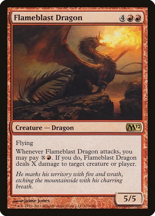 Flameblast Dragon Card Front