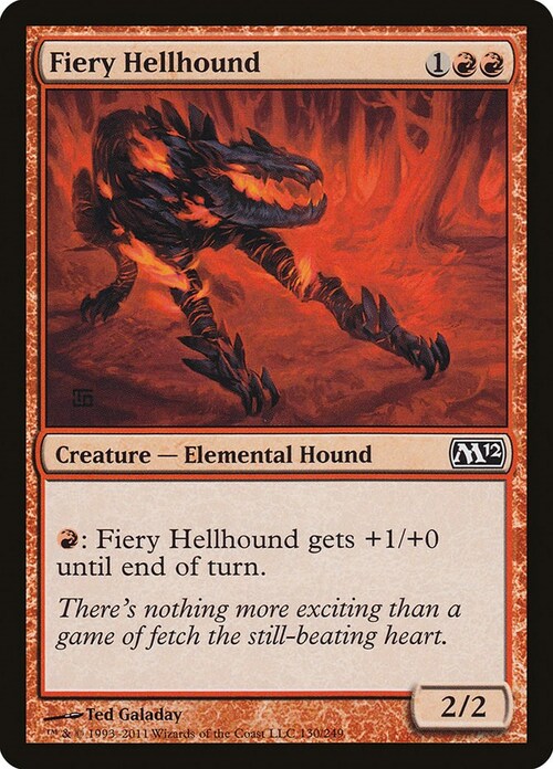 Fiery Hellhound Card Front