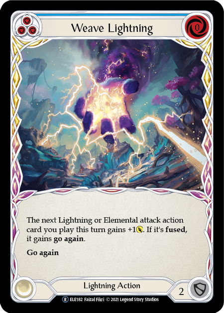 Weave Lightning (Blue) Card Front