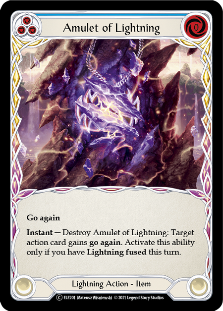 Amulet of Lightning Card Front