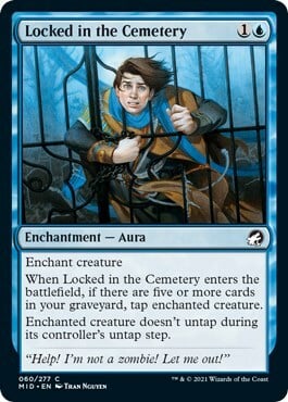 Locked in the Cemetery Card Front