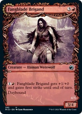 Fangblade Brigand // Fangblade Eviscerator Card Front