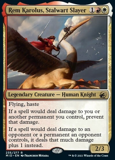 Rem Karolus, Stalwart Slayer Card Front