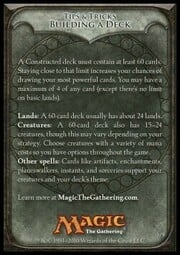 Rules Tip: Building a Deck
