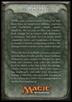 Rules Tip: Deathtouch Card Front
