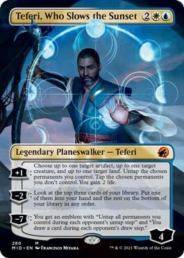 Teferi, Who Slows the Sunset Card Front