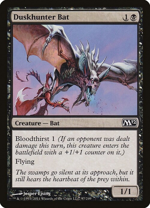 Duskhunter Bat Card Front