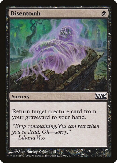 Disentomb Card Front