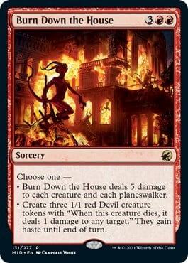 Burn Down the House Card Front
