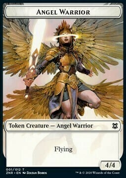 Angel Warrior // Goblin Construct Card Front