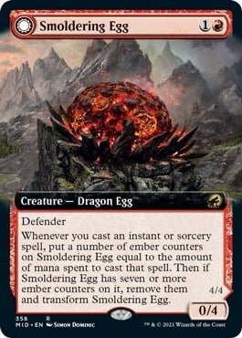Smoldering Egg // Ashmouth Dragon Frente