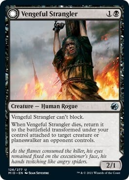 Vengeful Strangler // Strangling Grasp Card Front