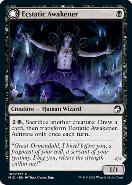 Ecstatic Awakener // Awoken Demon Card Front
