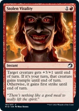 Stolen Vitality Card Front