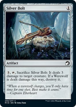 Silver Bolt Card Front