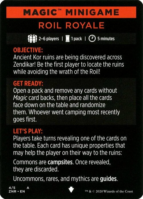 Magic Minigame: Roil Royale Card Front