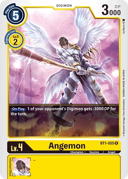 angemon digimon card Game | BT-14: Angemon Preview for Digimon Card