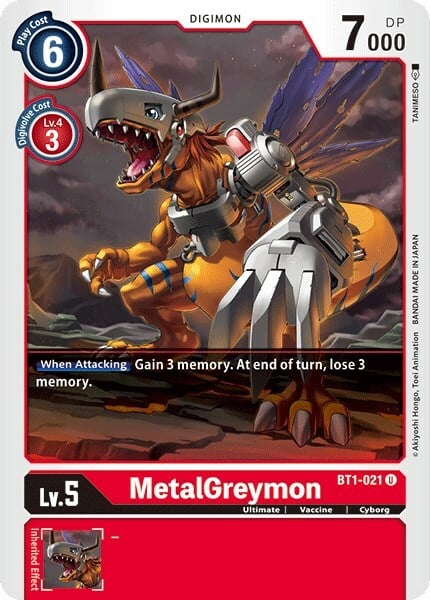 MetalGreymon Card Front