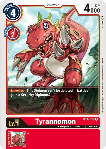 Tyrannomon Card Front