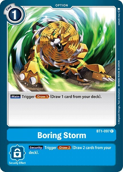 Boring Storm Card Front