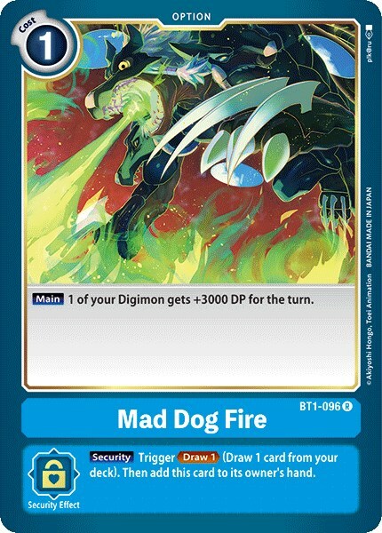 Mad Dog Fire Card Front