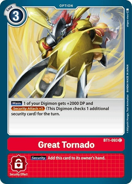 Great Tornado Card Front