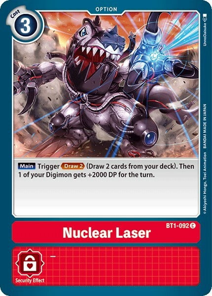 Nuclear Laser Card Front