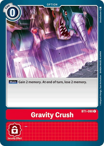 Gravity Crush Card Front