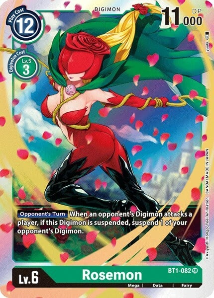 Rosemon Card Front
