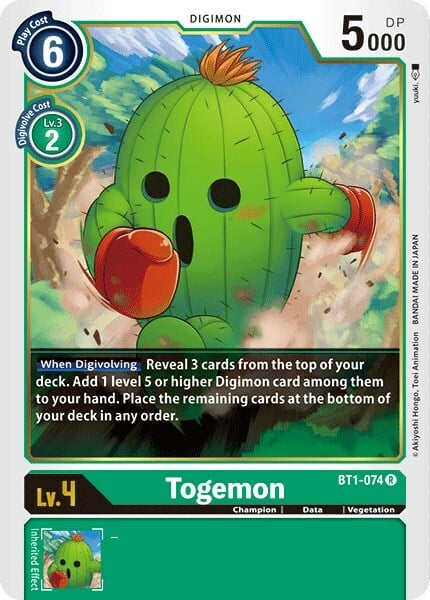 Togemon Card Front