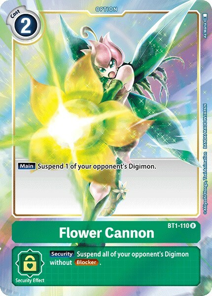Flower Cannon Card Front
